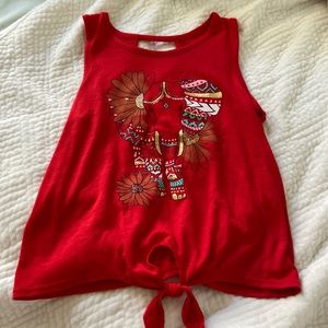 Girls elephant tank top
